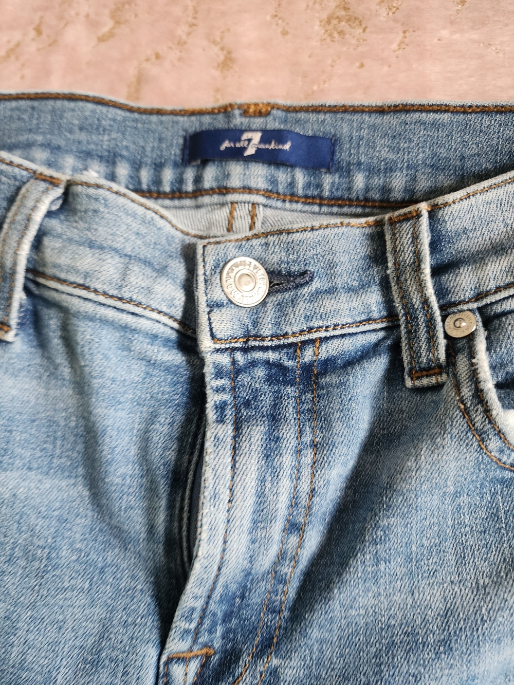 7 FOR ALL MAMKIND | Light Blue Denim Jeans - Picture 8 of 15